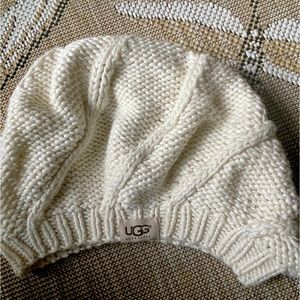 UGG Cream Knit Beret- Never worn